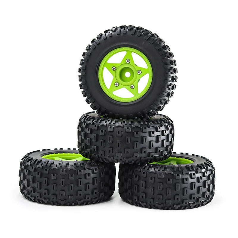 4PCS D232 Upgraded Off-Road Tires Wheels for 1/8 1/10 Short Course Truck RC Cars Vehicles Models Parts Accessories