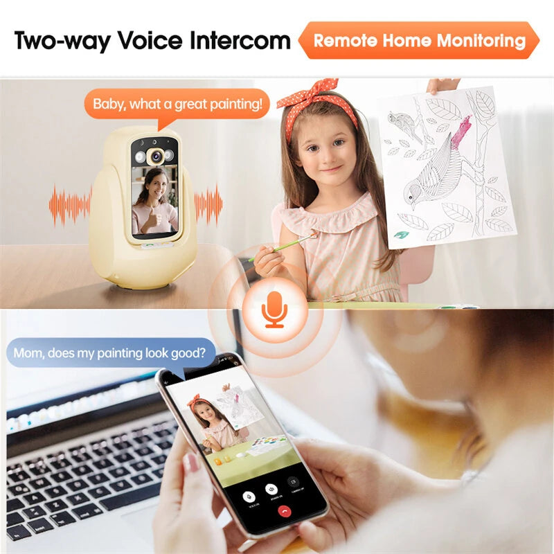 C20 Two-Way Video Call Camera 1920x1080 HD Infrared Night Vision AI Human Tracking WiFi Security Surveillance 360 Indoor Night Vision Cam