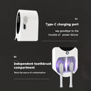 Intelligent Sensor Toothbrush Sanitizer Case UV Smart Toothbrush Sterilizer Toothbrush Holder With Intelligent Power Display Wall-Mounted Toothbrush Storage Rack Disinfection Toothbrush Storage Rack