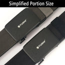 TUSHI 120cm Automatic Buckle Men Tactical Belt 1100D Nylon Thickened Hardened Double-layer Military Girdle for Outdoor Sports