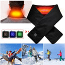 TENGOO Warm Heated Scarf 3 Gears Adjustable USB Charging Electric Heated Scarf Cold-Proof Thermal Neck Wrap Warmer Washable for Outdoor Cycling Climbing Hiking