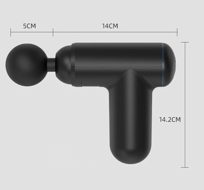 JM-12A 32 Gear LCD Touchable Screen 24W Power Intelligent Chip USB Rechargeable Relax Body Sport Mini Muscle Massager Machine