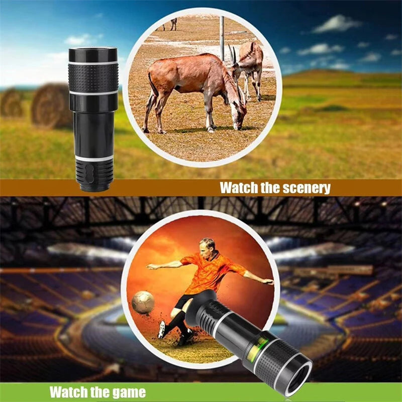IPRee 20X Telescope Zoom Lens Monocular Mobile Phone Camera Lens for Camping Hunting Sports