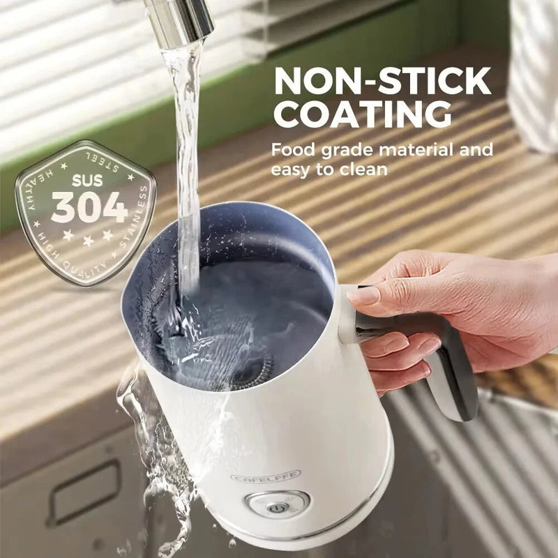 CAFELFFE MK-202 4-in-1 Electric Milk Frother Frothing Foamer Chocolate Mixer Cold/Hot Latte Cappuccino Fully Automatic Milk Warmer