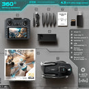 ZHRC Z105 WiFi FPV with 4.3inch LCD Screen Controller HD Dual Camera Servo Gimbal 360 Obstacle Avoidance Brushless Foldable RC Drone Quadcopter RTF