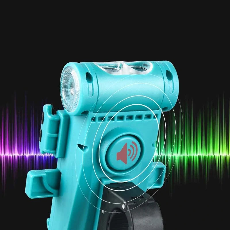 BIKIGHT 5-in-1 2000mAh/3500mAh 500LM Bike Light USB Rechargeable Power Bank Waterproof Phone Holder Headlight With Bike Horn