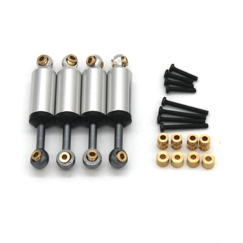 4PCS Upgraded Metal Inner Springs Shock Absorbers for FMS FCX24 12401 POWER WAGON 1/24 RC Car Vehicles Model Spare Parts