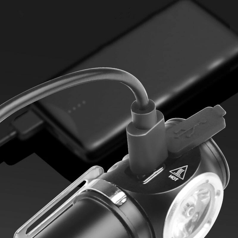 P8 LED 600LM Mini Flashlight Built-in Battery Type-C Charging Portable Strong Light Multi-Function With Magnet Pen Clamp Head Light