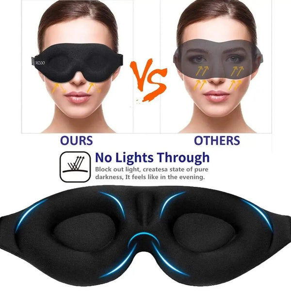 KALOAD Sleep Eye Mask For Men and Women 3D Contour Cup Sleep Eye Mask Concave Molded Night Sleep Mask Blackout Soft and Comfortable Travel Eye Mask For Yoga Nap