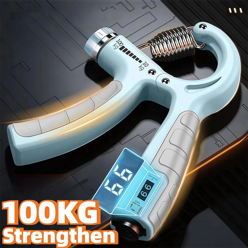 KALOAD 10-100kg Adjustable Hand Grip Strengthener Hand Grip Trainer With Counter Wrist Forearm And Hand Exerciser For Muscle Building