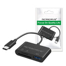 MicroDrive TY1-3 3-in-1 USB Hubs with USB3.0 SD/TF Card Reader Slot for PC Laptop Keyboard Mouse U Disk