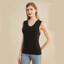 TENGOO 3-Zone Intelligent Electric Heating Seamless Vest for Men Women Fleece-Lined Thermal Underwear Base Layer Body Self Heating Warm Clothes(No Power Bank)