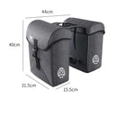 WEST BIKING 35L Bicycle Pannier Bag Waterproof 300D Polyester Sturdy Double Side Bike Bag Anti-Scratch Night Reflective Bike Rear Bag for MTB