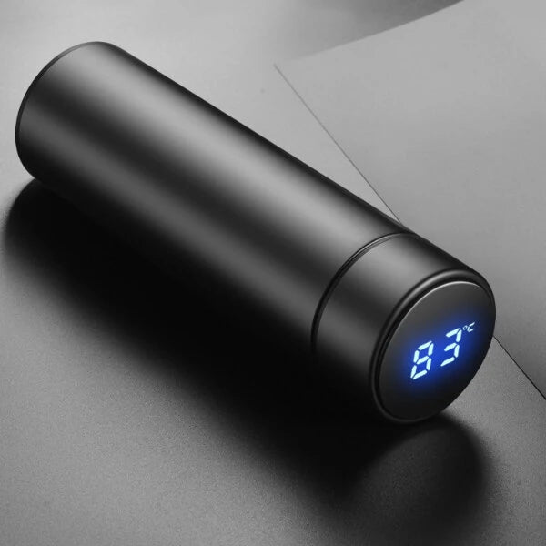 480ml Vacuum Thermos Keep Warm Keep Cold Water Bottle LCD Temperature Display Stainless Steel Double Wall Insulated Cup