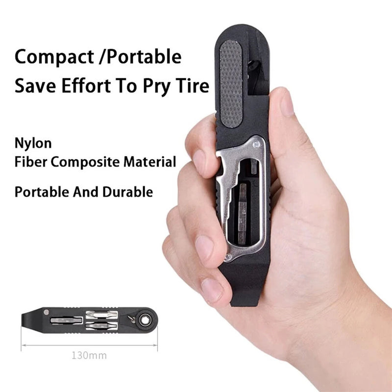 IPRee Bicycle Wrench Kits MTB Road Bike Tool Sets Multifunctional Portable Multi-Purpose Repairing Tire Ratchet Wrench Nut Tire Lever