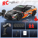 ZY013 RTR 1/43 2.4G 4WD Drift RC Car Mini Full Proportional LED Light Optional Gyro Remote Control High-Speed On-Road Racing Vehicles Models Boys Gifts Toys