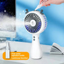 500mAh 3 Speed Mini Portable Electric Fan Spray Water Misting Camping USB Air Conditioner Rechargeable Cordless Cooling Handheld Fan