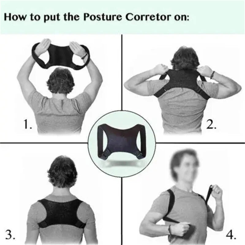 Spine Posture Corrector Protection Back Shoulder Posture Correction Band Humpback Back Pain Relief Corrector Brace