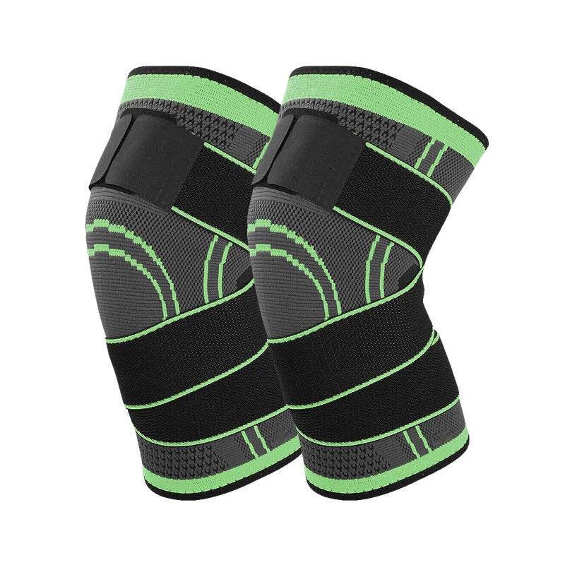 AOLIKES Professional Sports Knee Support Nylon Elastic Breathable Soft Bandage Knee Brace for Basketball Tennis Cycling