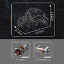 Mould King 10230 Technical Car Engine Toys The Motorized A8 Car W12 Twin Turbo Engine Building Block Brick Set Assembly 871PCS Kids Christmas Gift