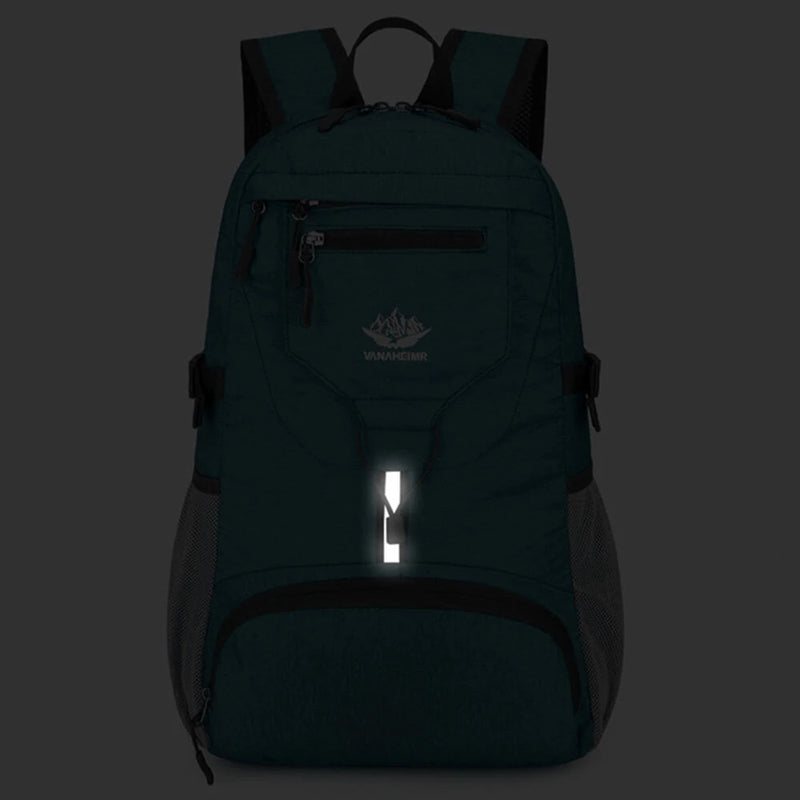 IPRee Foldable Lightweight Fishing Backpack Foldable Travel Bag Men Women Outdoor Sport Camping Climbing Cycling Trekking Shoulder Bags Daypack