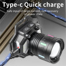 IPRee Dual Light Source Zoomable LED Headlamp with Sensing Switch Long-Range Strong Light LED Outdoor Long Endurance Head Light Searchlight