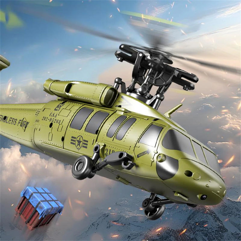 JJRC U9901 2.4G 6CH 6-Axis Gyro Brushless Motor Optical Flow Positioning Barometric Altitude Simulation Aerobatic RC Helicopter RTF