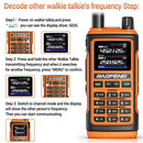 2Pcs Orange Baofeng UV-17 Pro GPS Handheld Walkie Talkie Six Bands Wireless Copy Frequency Flashlight Type-C Charger Ham Transceiver FM Radio