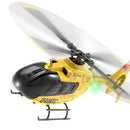 YXZNRC F06 2.4G 6CH 1:36 EC135 Scale Yellow Fuselage Flybarless RC Helicopter RTF
