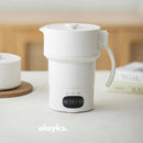 olayks Portable Folding Electric Kettle 0.6L Home Portable Travel Electric Kettle Insulation Kettle