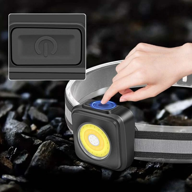 Ultralight COB Mini LED Headlamp USB Rechargeable Portable Strong Outdoor Lighting Headlamp Head Light For Fishing Camping Cycling