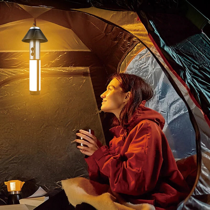 Bikight Folding LED Bright 3 Sided Lamp Telescopic Flashligh Car Repair Working Lights Dimmable Waterproof Outdoor Camping Tent Light