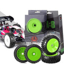 4Pcs Tires Wheel Rims 17mm Hex for 1/8 Nitro Off Road RC Car HSP HPI Kyosho ZD Hongnuo Redcat Trxs Parts