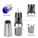 Electric Pepper Mill Sets Herb Coffee Grinder with LED Light Automatic Gravity Induction Salt Shaker Grinders Machine Spice Mill Tool