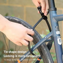 XANES 3-Digit Portable Bike Lock Cable Tie Combination Lock Bicycle Helmet Password Lock Anti-Theft Keyless Lock for Cycling