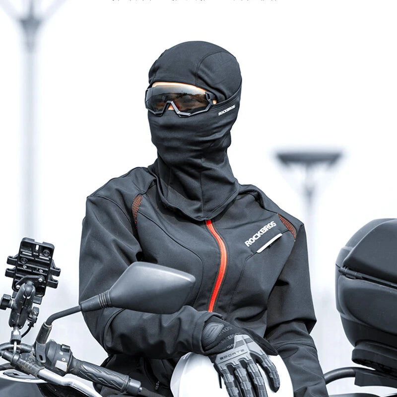 ROCKBROS Full Face Mask Warm Winter Scarf Balaclava Helmet Liner Fishing Skiing Hiking Bike Mask Windproof Breathable Headgear