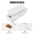 Portable Bag Heat Sealer Plastic Package Storage Bag White Mini Home Sealing Clip Food Snack Fruit Fresh Keeping Gadgets