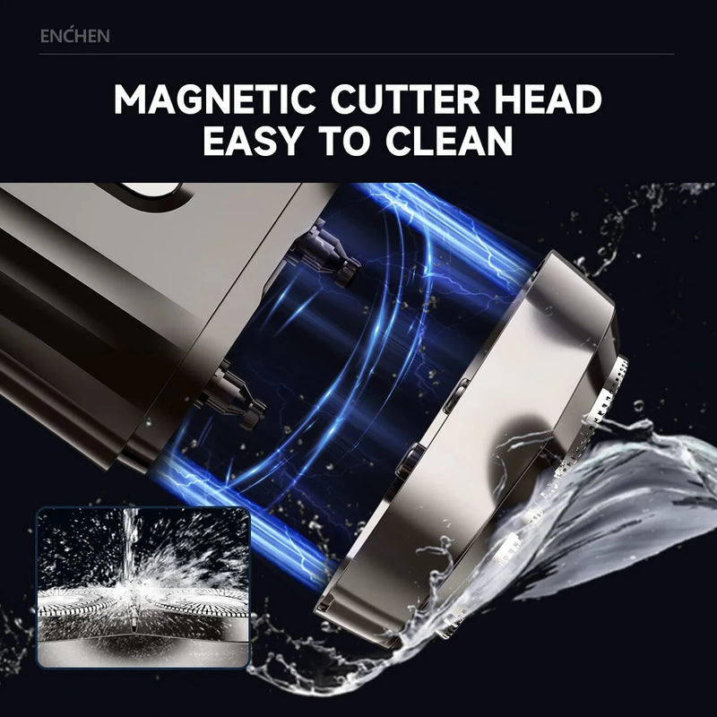 ENCHEN MINI6 Electric Shaver Double-Headed Mini Magnet Shaver Type-C Charging Quiet Washable Portable Wet & Dry Shaving for Travel