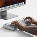 MCHOSE G75 V2 Tri-mode Customized Mechanical Keyboard with Volume Control Knob 81 keys Hot-swappable Gasket Structure RGB Light 10000mAh E-sports Gaming Keyboards for PC Laptop Computer