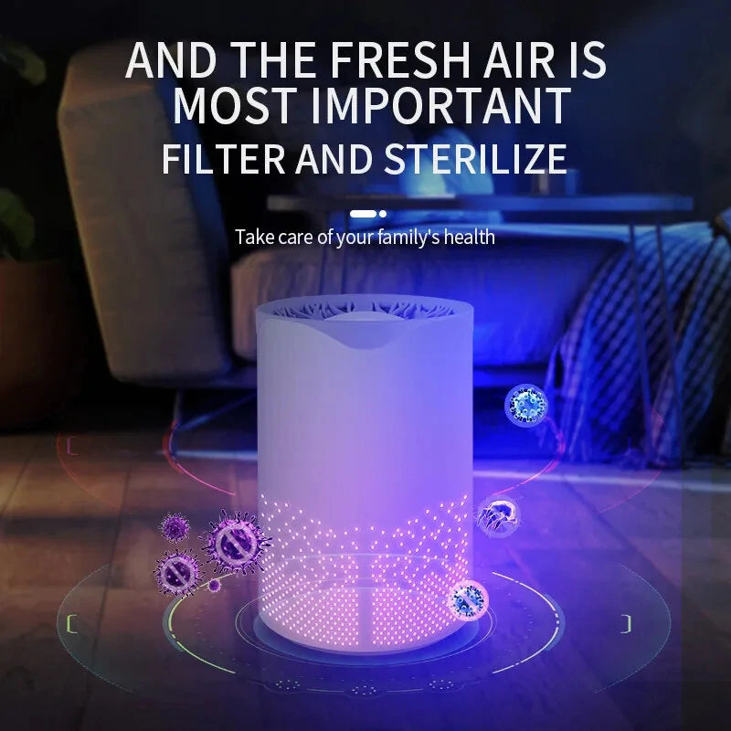Air Purifiers Home Desktop Smoke Formaldehyde Deodorizer Filtration System Cleaner Odor Eliminators