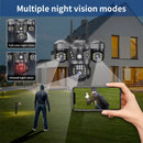 6MP Triple Lens Surveillance Camera Outdoor 4G WiFi Camera Auto Tracking Camera Two-Way Voice Camera