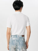 INCERUN Men Design T-Shirt Fashion Double Side Zippers Short Sleeve Men's Tee Summer Comfortable Solid Color Mens Top