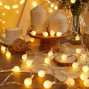6m/10m Long String Lights Camping Lamp Outdoor Crystal Globe Lights Waterproof USB Powered Patio Light for Camping Tent