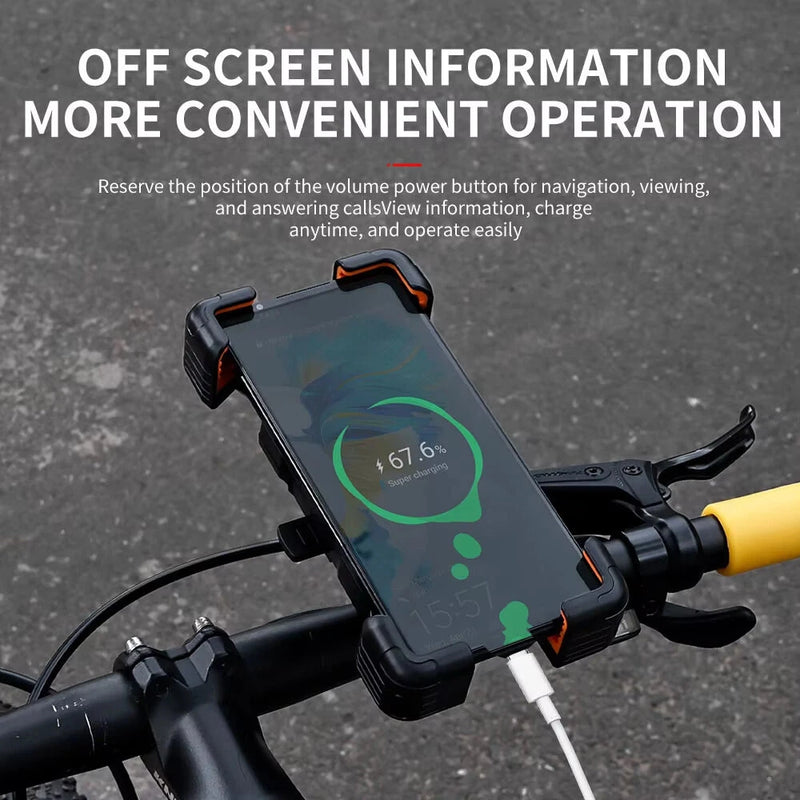 ESLNF 360 Adjustable Rotation Bike Universal Phone Holder  4.5''-7.2'' Shockproof Anti-slip Mobile Phone Stand Motorcycle Bracket