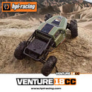 HPI  Venture18 CC Flux RTR 1/18 2.4G 4WD Mini Brushless RC Car LCG Competition Aluminum Chassis Differential Lock Straight Axles Rock Crawler Off-Road Climbing Truck Vehicles Models Metal Gears Oil Shocks Toys
