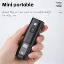 WEST BIKING Smart LED Digital Display Bike Headlight 1500mAh Battery Type-C Charging Waterproof Mini Portable Bicycle Front Light for MTB Bike Road Bike Flashlight