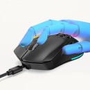 HXSJ T28 Dual Mode Wireless Mouse Hollow Design 800-4800DPI RGB Backlight 600mAh Rechargeable 2.4G/bluetooth Gamer Mice