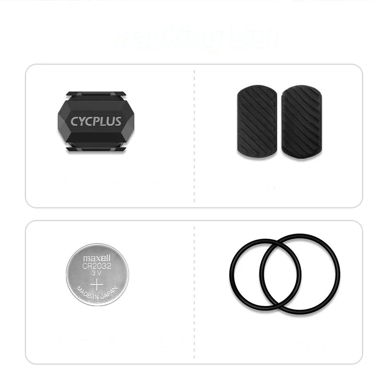 CYCPLUS C3 Wireless Cadence Speed Dual Sensor bluetooth ANT+ 220mAh Battery IP67 Waterproof 10g Lightweight Easy Installation Bicycle Speedometer for Cycling
