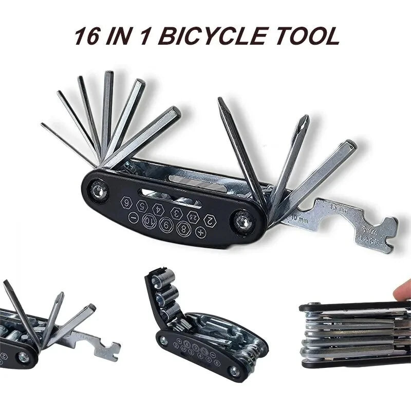 XANES 16 in 1 Portable Multifunctional Bike Screwdriver Repair Tool Kit for Outdoor Bicycle Cycling Repair Tool