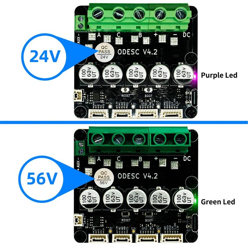 SEQURE ODESC V4.2 Single Drive High Current High Precision Brushless Servo Motor Controller Based On ODrive3.6 Upgrade, Software Configuration Compatible With Odrivetool FOC BLDC RC Car Parts